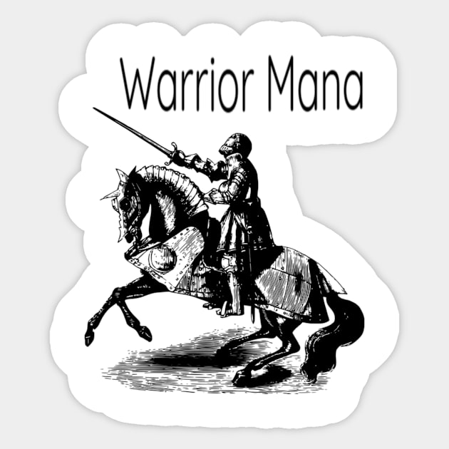 Warrior Mana Sticker by Adel dza